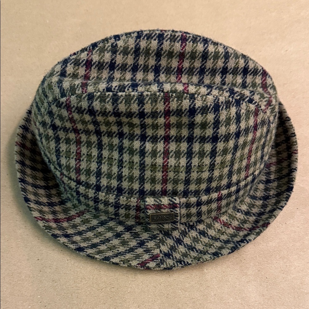 KANGOL Multicolor Checkered Bucket Hat - Youth Size Small - Unisex Design - EUC